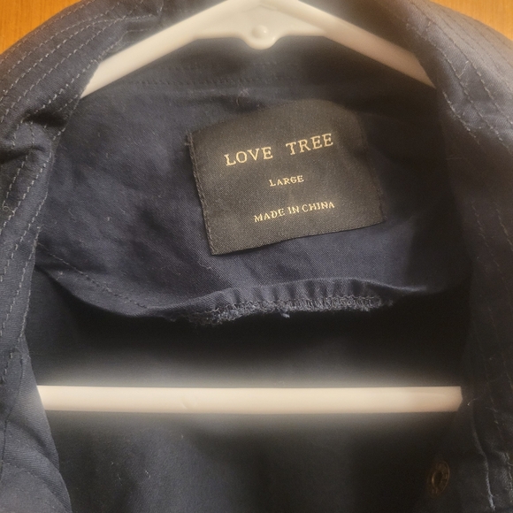 Love Tree Dark Blue Women's Military Jacket - Picture 2 of 3
